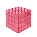 COBLO, magnetyczne klocki konstrukcyjne 2 płyty 30 x 30 cm różowe