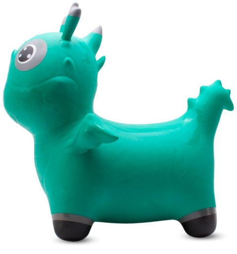 Skoczek gumowy dla dzieci DINIO do skakania 59 cm zielony z pompką