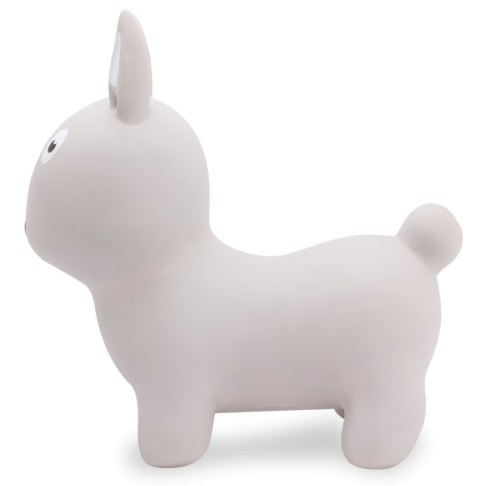 Skoczek gumowy dla dzieci KRÓLIK 56 cm szary do skakania z pompką