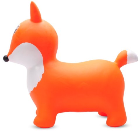 Skoczek gumowy dla dzieci LISEK do skakania 57 cm pomarańczowy z pompką