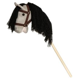 Głowa konia TED Pluszak Koń na kiju, szary z lejcami