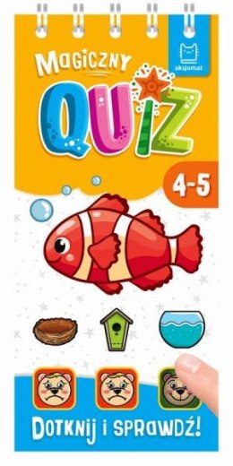 Magiczny quiz z rybką. Dotknij i sprawdź. 4-5 lat