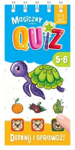 Magiczny quiz z żółwikiem. Dotknij i sprawdź. 5-6 lat