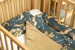 Sensillo Komplet Velvet do wózka kołyski łóżeczka - poduszka + kołderka - MAROKO BEŻOWY