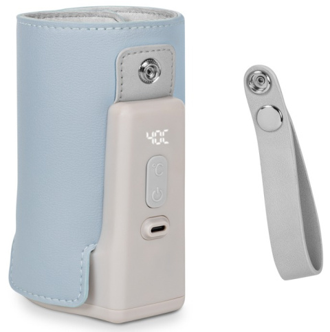 THERMUP GO PLUS Lionelo przenośny podgrzewacz do butelek - Blue Sky