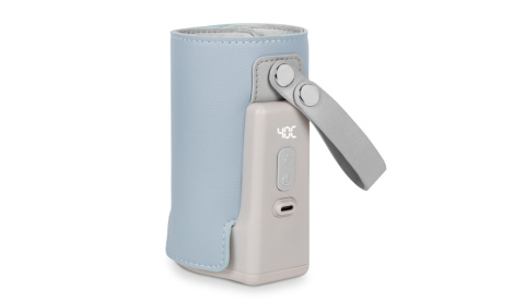 THERMUP GO PLUS Lionelo przenośny podgrzewacz do butelek - Blue Sky