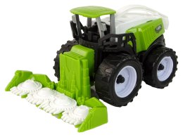 Zestaw Pojazdów Farmerskich Zielone Traktory 4 Ele