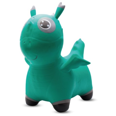 Skoczek gumowy dla dzieci DINIO do skakania 59 cm zielony z pompką