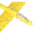 Szybowiec samolot styropianowy 2LED 48x47cm żółty