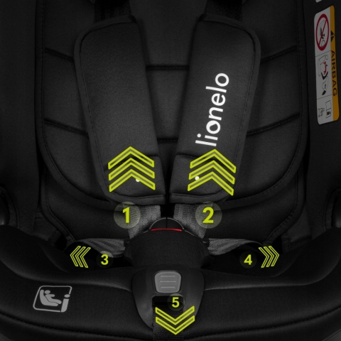 BASTIAAN RWF i-size obrotowy fotelik samochodowy 0-36 kg Isofix - Black Carbon