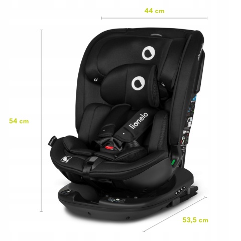 BASTIAAN RWF i-size obrotowy fotelik samochodowy 0-36 kg Isofix - Black Carbon