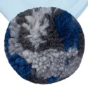 Hi Little One komin bandana zimowa dla niemowlaka ALPACA BOHO Blue M Pom Pom