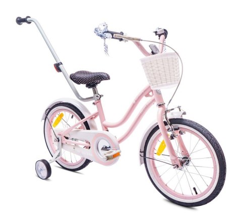 Rowerek dla dziewczynki 16 cali Heart bike - różowy