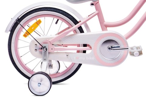 Rowerek dla dziewczynki 16 cali Heart bike - różowy