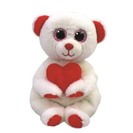 Maskotka Ty Beanie Bellies DESI - biały niedźwiedź z sercem 15cm 41047