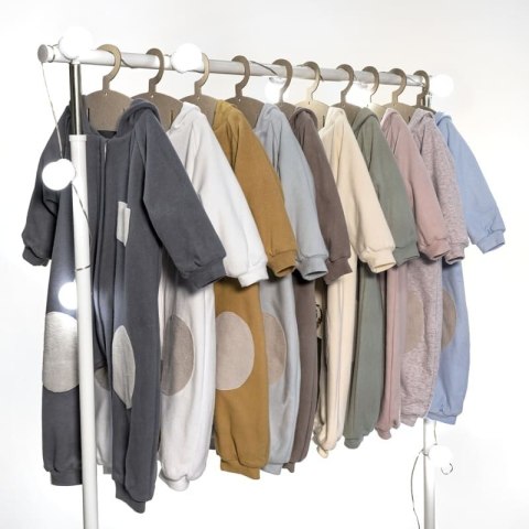 Pom Pom - kombinezon z kapturkiem OverSize BOHO Blush roz L