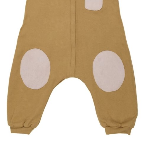 Pom Pom - kombinezon z kapturkiem OverSize BOHO Mustard roz L