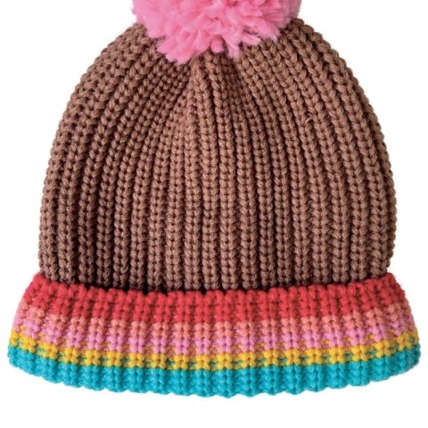 Rockahula Kids czapka zimowa dla dziewczynki Rainbow Stripe 3-6 lat