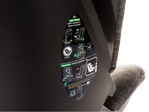 Fotelik App-fix I-Size 100-150 cm grey 4baby