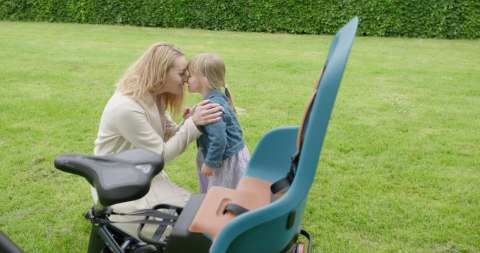 Fotelik rowerowy MINIA na bagażnik CF Neptune Blue