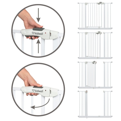 GUARDA Kidwell Bramka zabezpieczająca 74-104 cm - biała