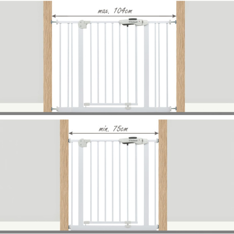 GUARDA Kidwell Bramka zabezpieczająca 74-104 cm - biała