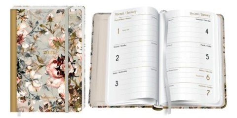 Kalendarz 2024 książkowy B6 Metallic Roses