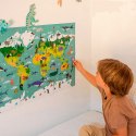 Plakat z naklejkami Apli Kids - Mapa Świata