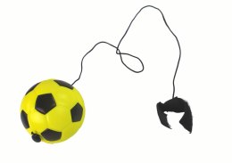 Piłka Nożna PU Na Gumce Jojo Do Odbijania 6 cm Żółta