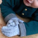 GoBabyGo - antypoślizgowe rękawiczki ułatwiające chwytanie 1 - 2 lata Grey Melange