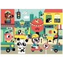 Petit Monkey - MAXI Puzzle Wesołe zwierzęta - Miasto