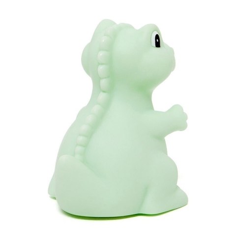 Petit Monkey - Miękka pastelowa lampka nocna LED T-rex miętowy