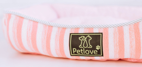 Petlove Legowisko dla psa lub kota 47x39x12 cm - różowy