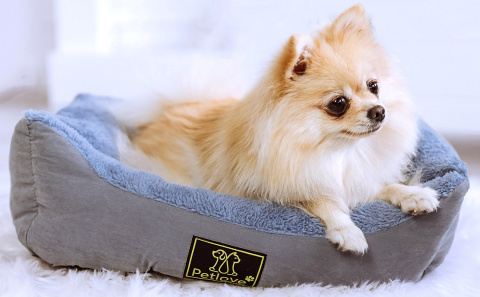 Petlove Legowisko dla psa lub kota 48x41x16 cm - niebieski