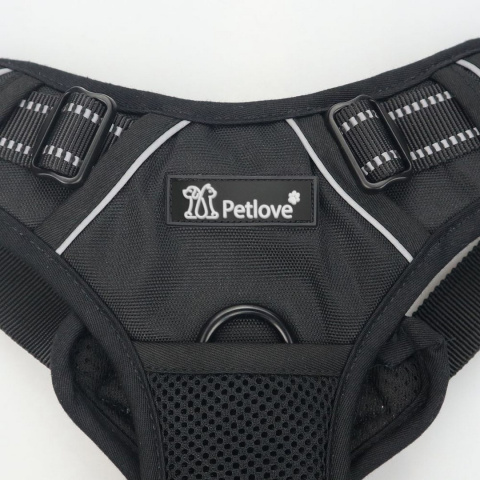 Petlove Szelki pełne LED świecące dla psa, regulowane S - Black