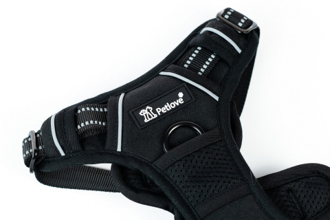 Petlove Szelki pełne LED świecące dla psa, regulowane S - Black