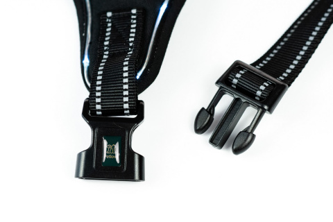 Petlove Szelki pjedyńcze LED świecące dla psa, regulowane M - Black