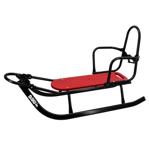 Sanki Adaś z oparciem i pchaczem czerwone Dodo