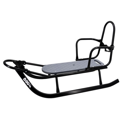 Sanki Adaś z oparciem i pchaczem szare Dodo