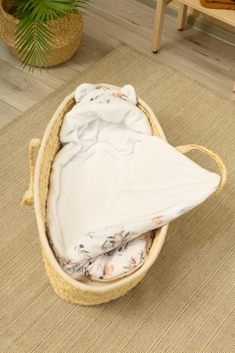 Śpiworek do fotelika i gondoli Sensillo od 0-18 m-cy - SARENKI BIAŁY