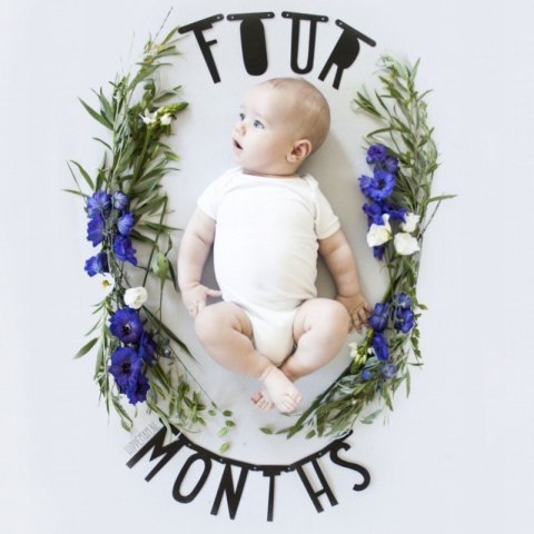 A Little Lovely Company - Girlanda Literowa Black