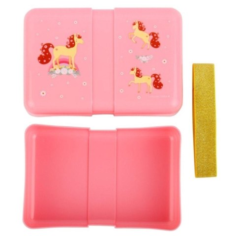 A Little Lovely Company - Śniadaniówka Lunchbox Konik z naklejkami