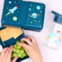 A Little Lovely Company - Śniadaniówka Lunchbox Kosmos z naklejkami
