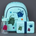 A Little Lovely Company - Śniadaniówka Lunchbox Monsters z naklejkami