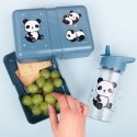 A Little Lovely Company - Śniadaniówka Lunchbox Panda z naklejkami