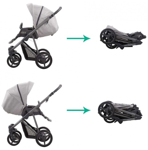 FLAVIO GLOSS 2w1 Bebetto wózek wielofunkcyjny głęboko-spacerowy - GLOSS 06