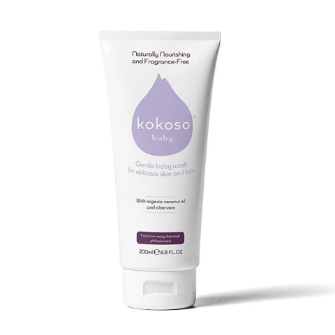 Kokoso Baby Unfragranced hair and body wash 200 ml