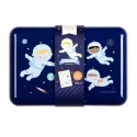 A Little Lovely Company - Śniadaniówka Lunchbox Astronauta z naklejkami
