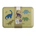 A Little Lovely Company - Śniadaniówka Lunchbox Dinozaury z naklejkami