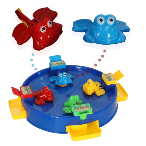 Gra zręcznościowa głodne żabki skaczące żaby 4 graczy 3+ XXL zielona